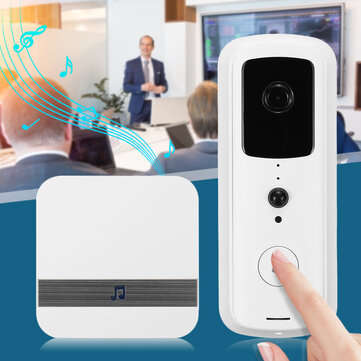 Smart WiFi HD 1080P Video Doorbell IR Visual Camera Intercom 166 Wide Angle Home Sec... (TYPE: #B)