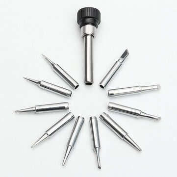 11Pcs 900M-T Soldering Iron Tips for 936 SAIKE ATTEN AOYUE KADA YIHUA Soldering Station