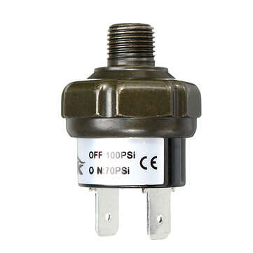 NPT1/8inch Air Valve Compressor Tank Pressure Control Switch 70 90 100 120 150 180psi 12V (NO.: 10)
