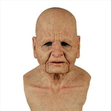 Silicone Female Face Mask Old Woman Latex Mask Party Fancy Dress Party Realistic Chris... (SIZE: 10)