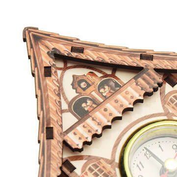 Vintage Cuckoo Wooden Wall Hanging Swing Clock Alarm Number Sheep Kid Home Decor