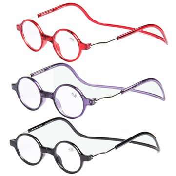 3Pcs Detachable Magnet PC  Neck Hanging Reading Glasses (MAGNIFICATION STRENGTH: 3.0 | NO.: 01)