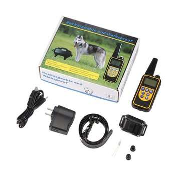 800M Remote Control Electric Dog Collar Pet Snoring Device Shock Agility Collar Waterproof Rechargea