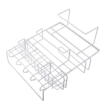 Over Door Freezer Storage Rack Kitchen Pantry Spice Organizers Shelf Space Saver Baskets