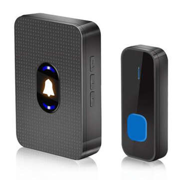 300M Range Wireless LED Waterproof Door Bell Cordless 55 Chime Doorbell | Linkable