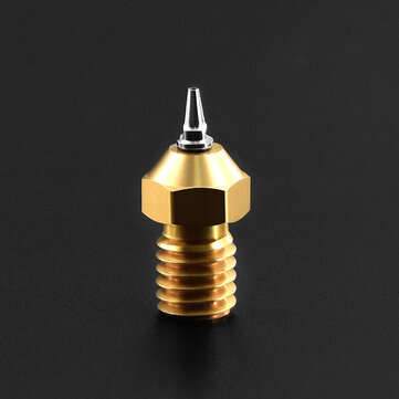 TWO TREES 1Pcs M6 Thread Brass Nozzle Adapter Set 0.2/0.3/0.4/0.5mm Tip 1.75m... (DIAMETER: 0.4MM)