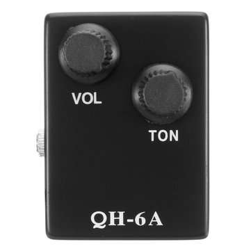 QH-6A Sound Hole Magnetic Preamp EQ Equalizer Tuner Pickup for Acoustic Guitar
