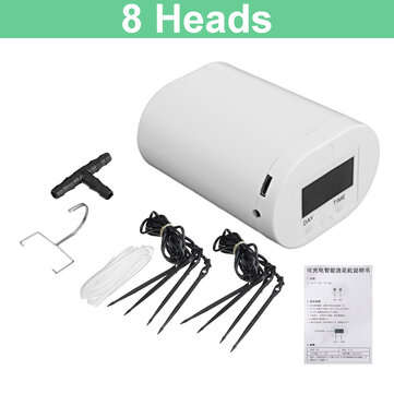 Intelligent Garden Automatic Watering Pump Controller Indoor Plants Drip Irrigatio... (HEAD: 8HEADS)