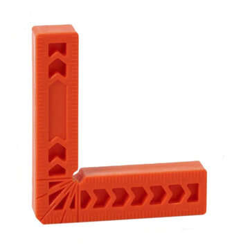 Drillpro 12Pcs 90 Degree Right Angle Auxiliary Locator 3/4/6 Inch Woodworking Tools Plastic Clamp Sq