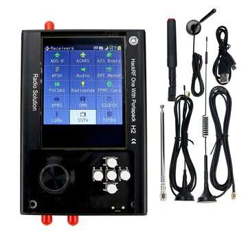 New PortaPack H2 And HackRF One SDR Software Defined Radio 1MHz-6GHz Assembled with Antennas Built-i