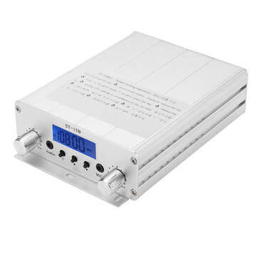 ST-15B 1.5/5W 87MHz-108MHz FM Broadcast Transmitter Stereo PLL FM Radio Broa... (TYPE: BNCCONNECTOR)
