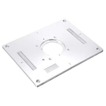 Drillpro 300x235x95mm Aluminum Router Table Insert Plate Woodworking Trimming Machine Flip Panel for