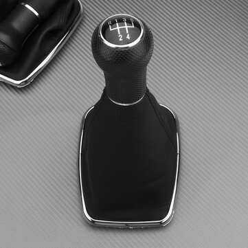 5/6 Speed Gear Shift Knob Gaitor Boot Leather 23mm For Golf 4 Bora Jetta MK4 VW (SPEED: 5SPEED)