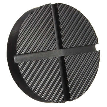 Black Rubber Car Truck Cross Slotted Frame Rail Floor Jack Disk Pad Adapter