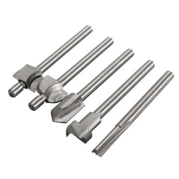 10pcs 1/8 Inch Shank High Speed Steels Trimming Cutter Router Bit Woodworking Tool