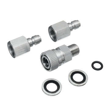 Stainless PCP Air Gun Filling Quick Connect Adapter 1/8 BSPP With Plugs Fitting Connector Coupler