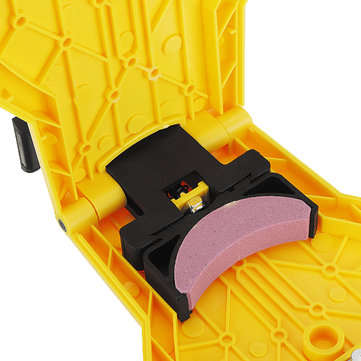 Drillpro Chainsaw Teeth Sharpener with Extra Stone Chainsaw Sharpener Bar-Mount Chainsaw Chain Sharp