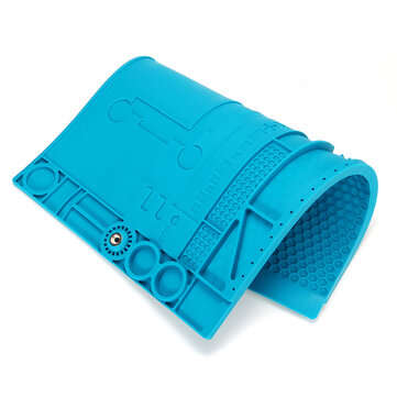 Silicone Electronic Repair Mat Magnetic Soldering Mat Heat Insulation Pad Silicon Soldering Mat