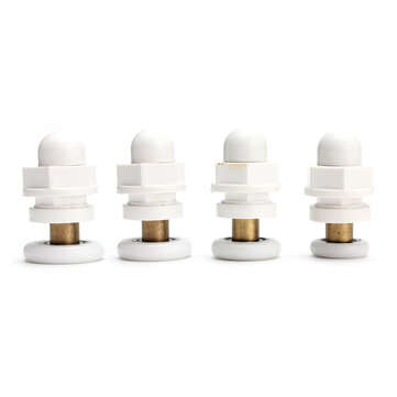 4pc  Partiality Shower Bath Door Rollers Runners Wheels Pulleys (SIZE: 19MM)
