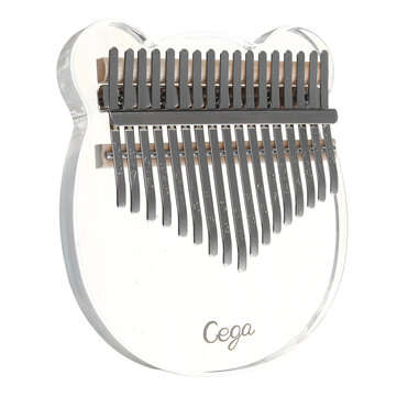 Cega Kalimba Acrylic Thumb Piano 17 Keys, Mini Portable Piano Kalimba Crystal, Birthday Gift For Beg