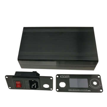 KSGER 1.3inch 858D Hot Air Heater Rework Station STM32 OLED Temperature Controller 4Pcs Nozzles