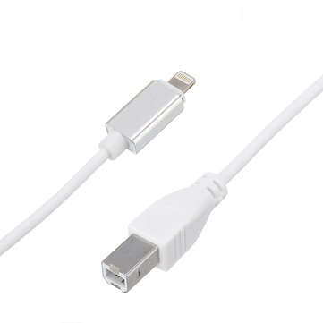 DOREMiDi Music MIDI USB To Lightnings To MIDI Type B OTG High Speed Cable For iPhones iPads