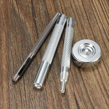 10pcs Press Stud Buttons Poppers Leather Craft with Fixings Tools Kit 633Tools