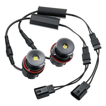 2pcs 80W Angel Eyes Error Free LED Halo Ring Lights Bulbs for BMW E39 E53 E63