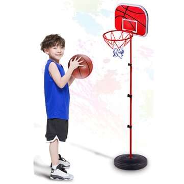 49-150cm Adjustable Basketball Hoop Stand Basketball BackBoard Mount Kids Toys Game with Basketball