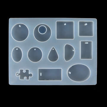 381Pcs DIY Crystal Epoxy Resin Mold Bracelet Pendant Jewelry Handmade Silicone Mold Set