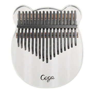Cega Kalimba Acrylic Thumb Piano 17 Keys, Mini Portable Piano Kalimba Crystal, Birthday Gift For Beg