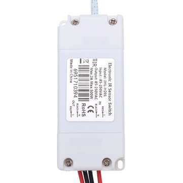 AC 85-250 2A Touchless IR Infrared Body Motion Sensor On/Off Light Switch For Kitchen Cabinet