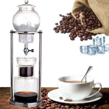 1000ml Dutch Coffee Pot Cold Water Drip Coffee Maker Serve For 10 Cups