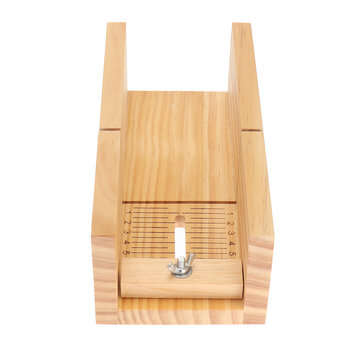 Soap Loaf Making Cutting Molds Kit with Silicone Mold Wooden Cutter Mold Stainless Steel Cutters Sli