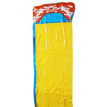 488x71cm Inflatable Water Slide Large Double Racer Pool Kids Water Play Racer with Slide Board Surfi