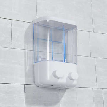 1000ML Kitchen Bathroom Shampoo Container Soap Dispenser Wall Mount Suction Cup Shampoo Container