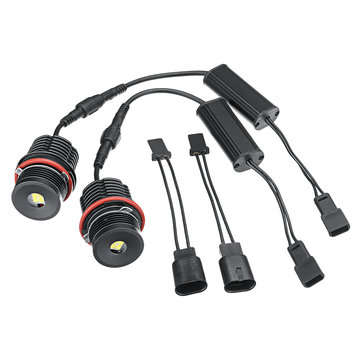 2pcs 80W Angel Eyes Error Free LED Halo Ring Lights Bulbs for BMW E39 E53 E63