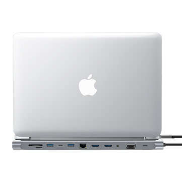 Bakeey 12 In 1 Triple Display USB Type-C Hub Docking Station Adapter With Dual 4K HDMI Display / 108