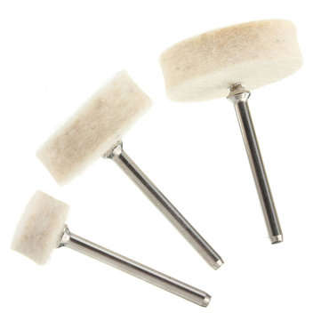 33pcs Soft Felt Electric Mill Polishing Buffing Wheel Mixed Set Accessory For Rotary Tools