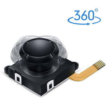 25Pcs 3D Replacement Joystick Analog Thumb Stick Repair Kit Case Cover Cap Repair Tools Set for Nint