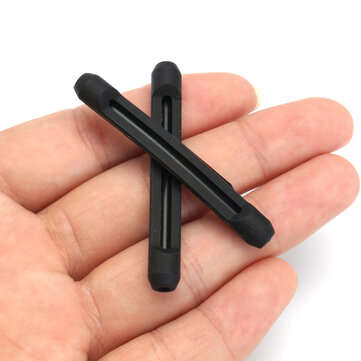 Comfortable Soft Silicone Anti Slip Ear-hooks for Glasses Eyeglasses Sunglasses (COLOR.: BLACK)