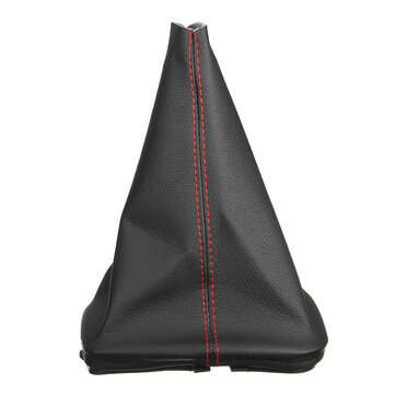 Black Leather Gear Stick Shift Lever Knob Gaiter Dust Cover For VW Golf Bora