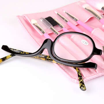 Womens Magnifying Folding Cosmetic Makeup Readers G... (MAGNIFICATION STRENGTH: 3.0 | COLOR.: BLACK)
