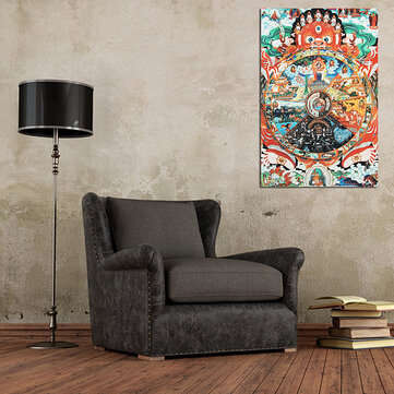 Silk Cloth Painting Tibet Embroidery Silk Cloth Samsara Amitabha Thangka Tibetan Buddhist Decorative