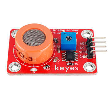 Keyes Brick MQ-3 Alcohol Sensor Module with Pin Header Digital Signal and Analog Signal