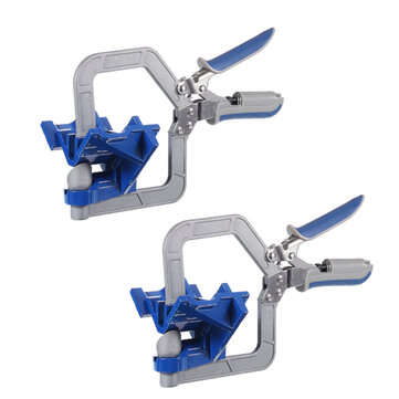 Drillpro 2 Pack Auto-adjustable 90 Degree Corner Clamp Face Frame Clamp Woodworking Clamp