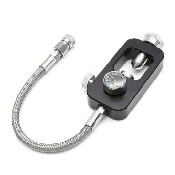4500PSI Paintball PCP Refill Adaptor Diving Scuba Oxygen Tank Fill Station With 10" Stainless Braide