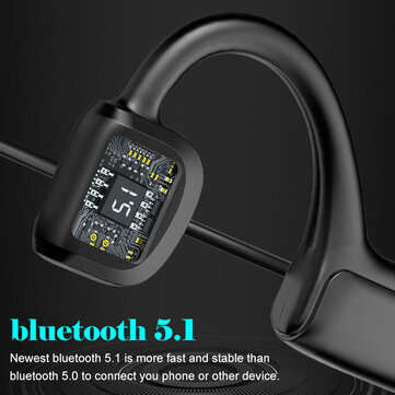 New 2020 Painless Bone Conduction Earphone bluetooth 5.1 Headset Sweatproof Open-Ear Headphones with