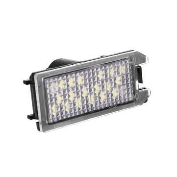 12V LED License Plate Light Lamps White 2Pcs For Fiat 500 For Jeep Grand Cherokee For Maserati Levan