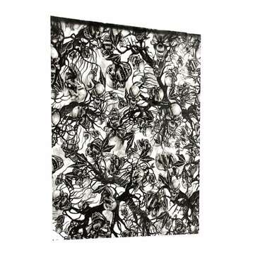 BIKIGHT 50x100CM PVA Hydrographic Film Odorless Water Transfer Printing Film Hydro Dip Skull Style D